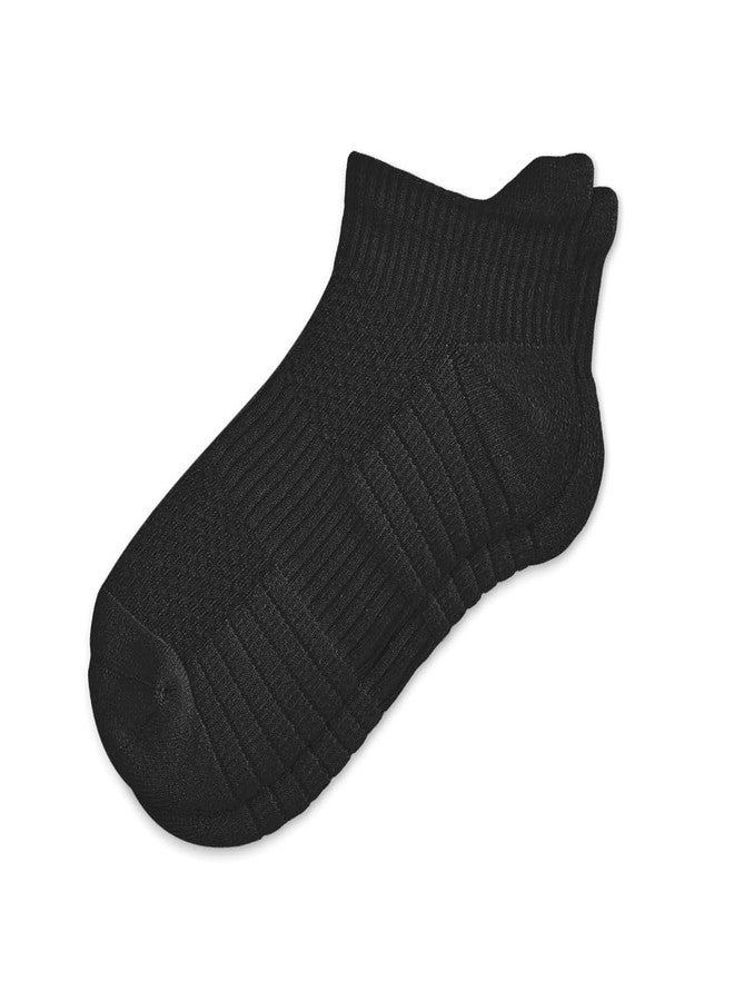 Viasox Ankle Compression Socks for Women & Men, 14 mmHg Support Improves Circulation, Extra Cushioned (US, Alpha, Large, Regular, Regular, Black) - Image 2